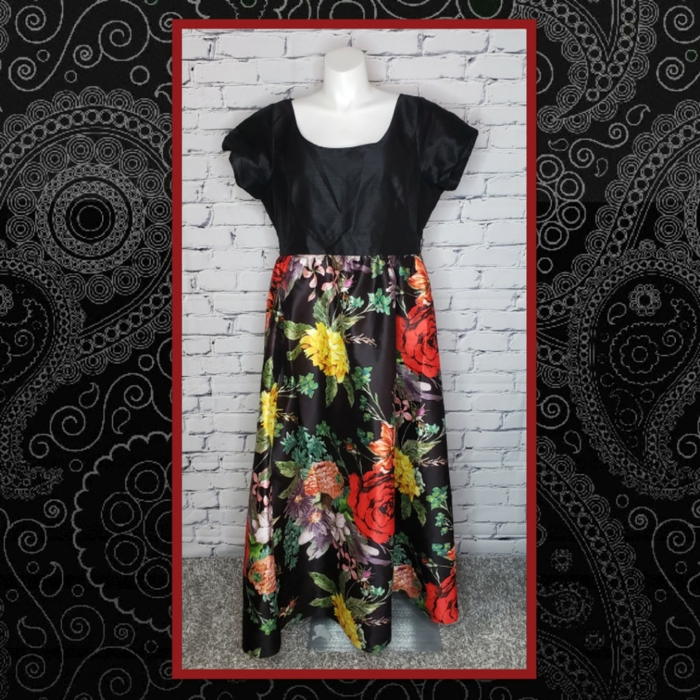 eShakti Floral Maxi Dress